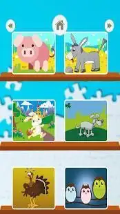 Kids Animal Jigsaw Puzzle Screen Shot 1