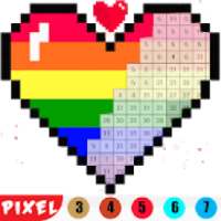 Color By Pixel ART - PIX Draw Colorbox Paint Book