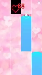 Pink Hearts Piano Tiles 2018 Screen Shot 0