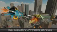 Flying Robot Car Transform Russian Plane City Wars Screen Shot 1