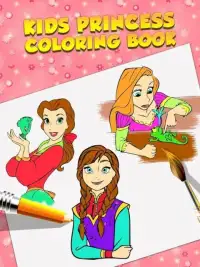 Kids Princess Coloring Book Screen Shot 4