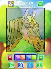 Coloring Puzzle: Glasseria Stained Glass Screen Shot 1