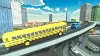 Modren School Bus Up Hill Driving:Summer Trip Screen Shot 3