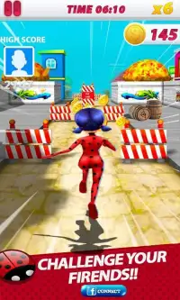 Miraculous Adventure Ladybug Rush 3D *** Screen Shot 1