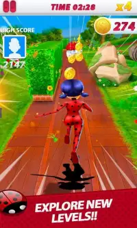 Miraculous Adventure Ladybug Rush 3D *** Screen Shot 2