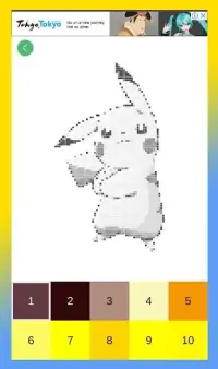Poke Pixel Art Coloring by Number Screen Shot 4