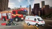 एम्बुलेंस बचाव सिम्युलेटर 2018: ड्राइविंग ड्यूटी Screen Shot 0