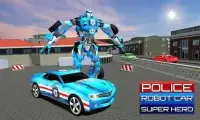 Police Car Robot Superhero Screen Shot 13