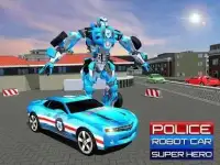 Police Car Robot Superhero Screen Shot 3