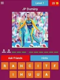 Guess Cricket Player Country Names Challenge Screen Shot 11