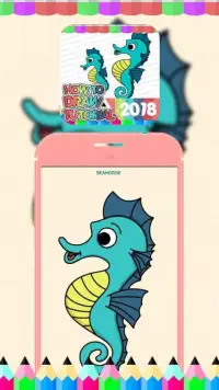 How To Draw Seahorse Screen Shot 0