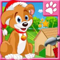 Build A Puppy House : Pet Home Decoration Game