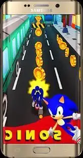 free Subway Super Sonic Run 3D Speed game Screen Shot 1