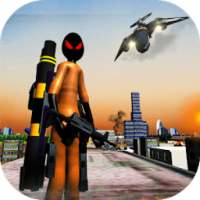 Stickman Crime City Battle : Online Shooter 3D