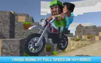 Mr. Blocky Moto Bike Driver SIM Screen Shot 1