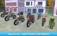 Mr. Blocky Moto Bike Driver SIM Screen Shot 0