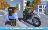 Mr. Blocky Moto Bike Driver SIM Screen Shot 2