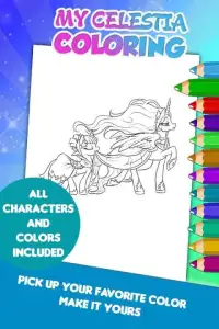Princess Celestia Coloring Game Screen Shot 2