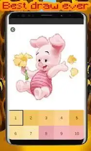 Winnie Pooh - Color by Number Screen Shot 0