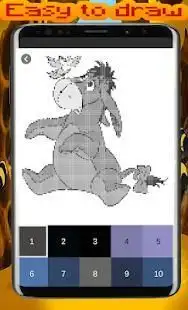 Winnie Pooh - Color by Number Screen Shot 2