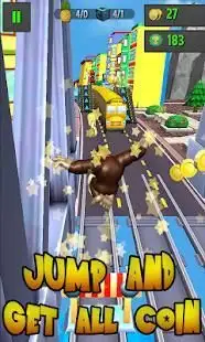 Subway Kong Surf 3D in Banana Country Screen Shot 1