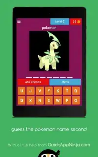 Guess the Pokemon Name Second Generation Screen Shot 5