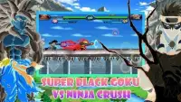 Super Black Goku VS Ninja Crush Screen Shot 2