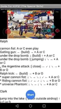 Guide for KOF97 (The Special Skills) Screen Shot 1