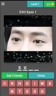 Guess EXO Member’s Eye Kpop Quiz Game. Screen Shot 18