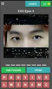 Guess EXO Member’s Eye Kpop Quiz Game. Screen Shot 15