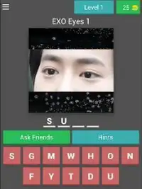 Guess EXO Member’s Eye Kpop Quiz Game. Screen Shot 11