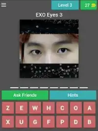 Guess EXO Member’s Eye Kpop Quiz Game. Screen Shot 2