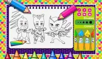 Coloring For Pj Masks - Colouring Book Screen Shot 1