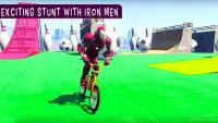 Superheroes Bmx Bicycle Stunts: Free Speed Racing Screen Shot 0