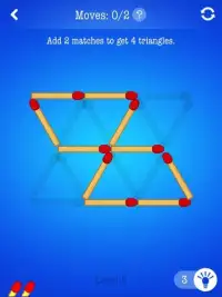 Smart Matches ~ Free Puzzle Game with Matchsticks Screen Shot 1