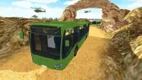 Heavy Duty Bus Game: Army Soldiers Transport 3D Screen Shot 2