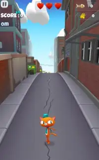 Super cat surfer. Cats crash the street! Screen Shot 10