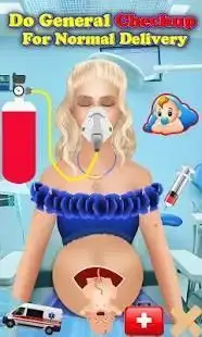 Virtual Ibu Hamil Bedah Permainan Perawatan Bayi Screen Shot 3