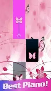 Rose Piano Tiles Butterfly 2018 Screen Shot 2
