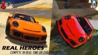 Superhero League (Lightning Car Stunts Driver Race Screen Shot 5