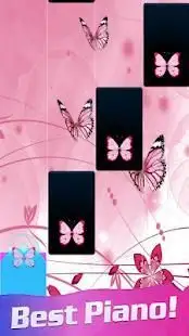 Rose Piano Tiles Butterfly 2018 Screen Shot 1