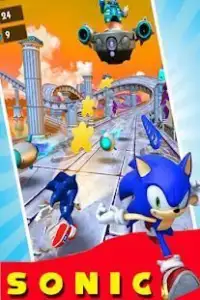 Subway Sonic Run Dash - Dasbor sonik Screen Shot 0