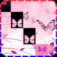 Pink Butterfly Piano Tiles 2018 Screen Shot 2