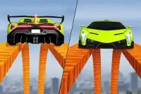 Longest Tightrope Mega Ramp Car Racing Stunts Game Screen Shot 2
