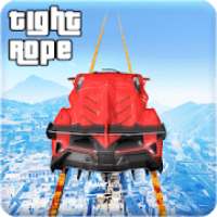 Longest Tightrope Mega Ramp Car Racing Stunts Game