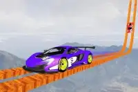 Longest Tightrope Mega Ramp Car Racing Stunts Game Screen Shot 1
