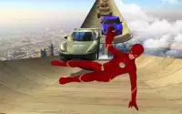 Speed Hero Airborne Mega Ramp in Vegas City Screen Shot 3