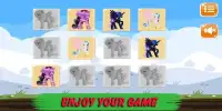 Celestia Princess Pony little memory game for kids Screen Shot 1