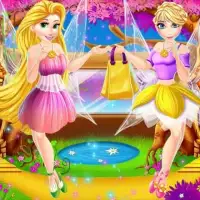 Princesses fairy Mall shopping Dress - Girl Games Screen Shot 0
