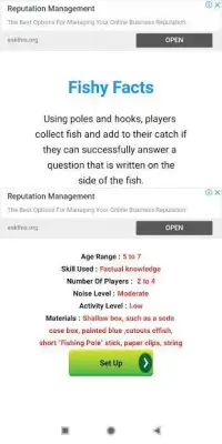 Fishy Facts - Class Room Game Screen Shot 0